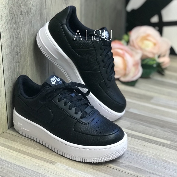 NWT Nike AIR FORCE 1 Upstep Black W AUTHENTIC - Picture 2 of 8